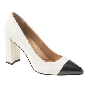Banana Republic Linen Block Heels